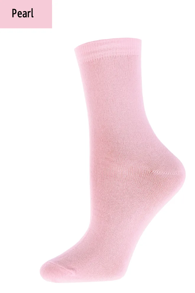 Шкарпетки жіночі класичні WSL color Giulia (pearl), рожевий