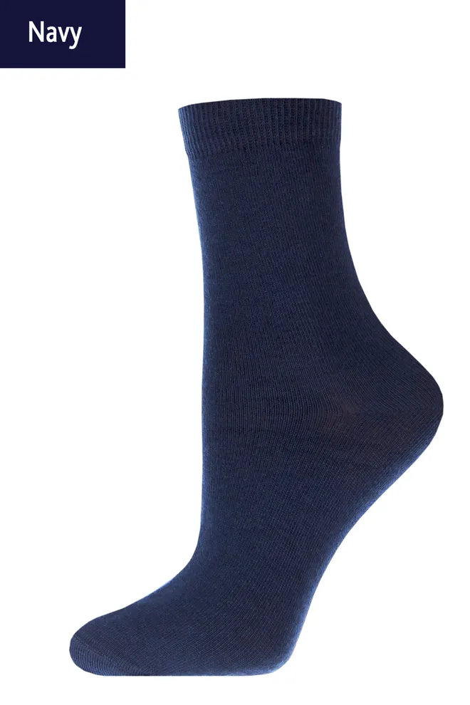 Шкарпетки жіночі класичні WSL color Giulia (navy)