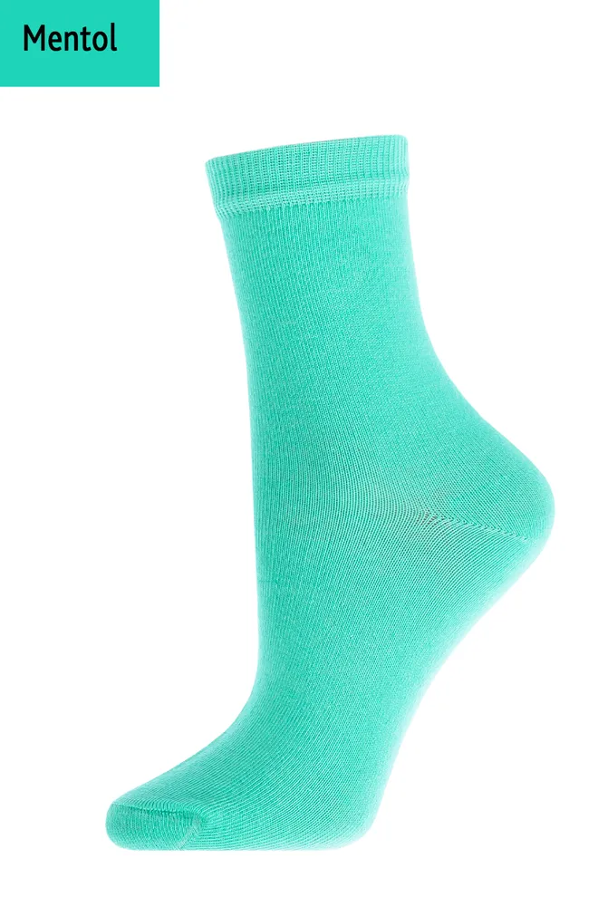 Шкарпетки жіночі класичні WSL color Giulia (mentol)