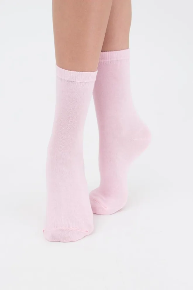 Шкарпетки жіночі класичні WSL color Giulia (pearl), рожевий