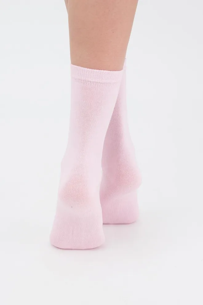 Шкарпетки жіночі класичні WSL color Giulia (pearl), рожевий