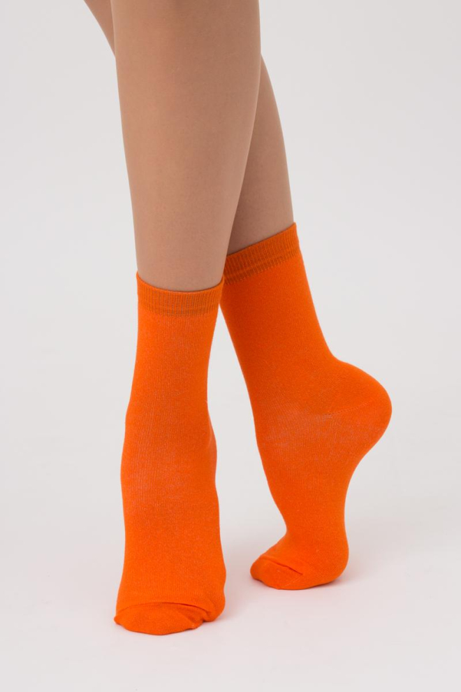 Шкарпетки жіночі класичні WSL color Giulia (orange)