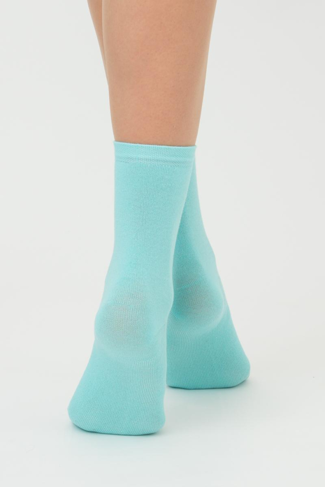 Шкарпетки жіночі класичні WSL color Giulia (light mint), зелений