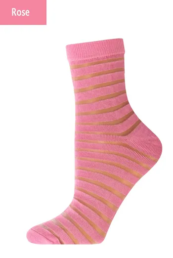 Носки женские классические в полоску WSM-002 Giulia (rose) Носки женские классические в полоску WSM-002 Giulia (rose)