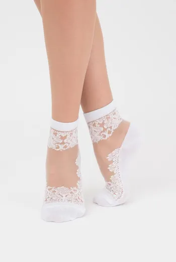 Шкарпетки жіночі класичні Wsm-005 Giulia (bianco), білий