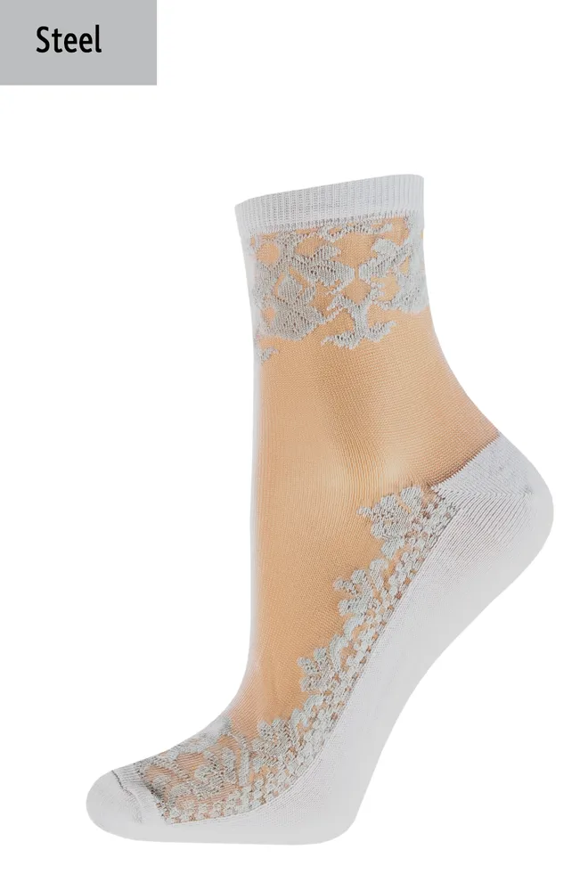 Носки женские классические Wsm-005 Giulia (steel)