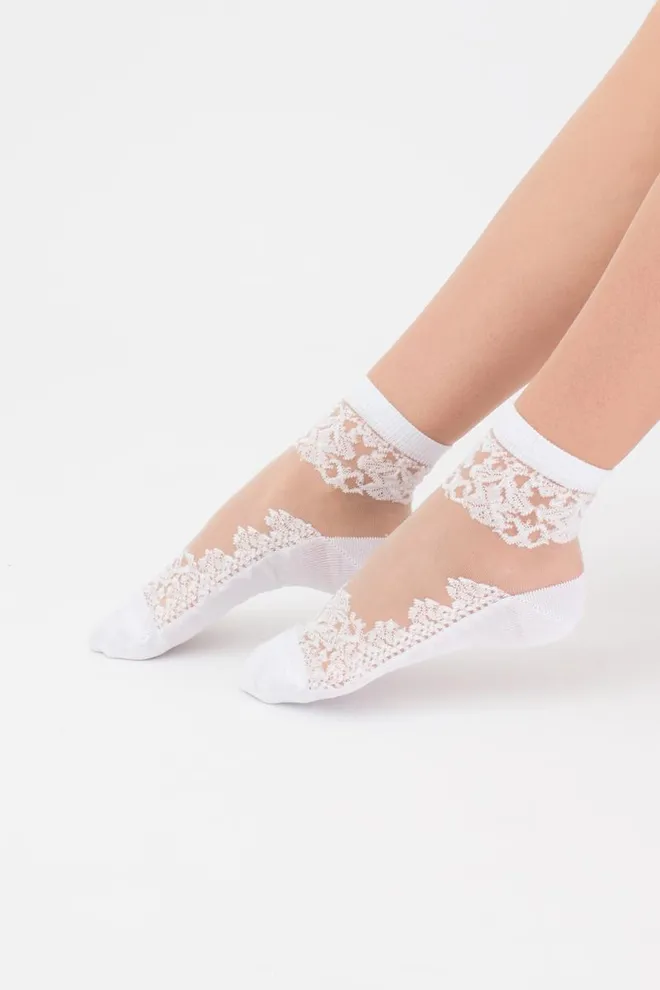 Шкарпетки жіночі класичні Wsm-005 Giulia (bianco), білий
