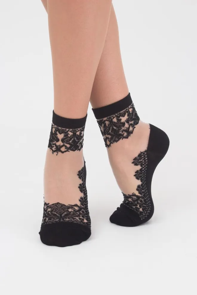 Носки женские классические Wsm-005 Giulia (nero)