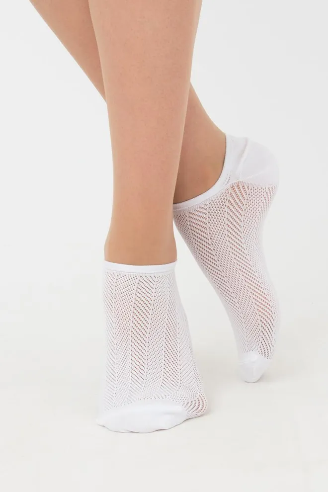 Шкарпетки жіночі невидимі спортивні WS0 air pa 002 Giulia (bianco)