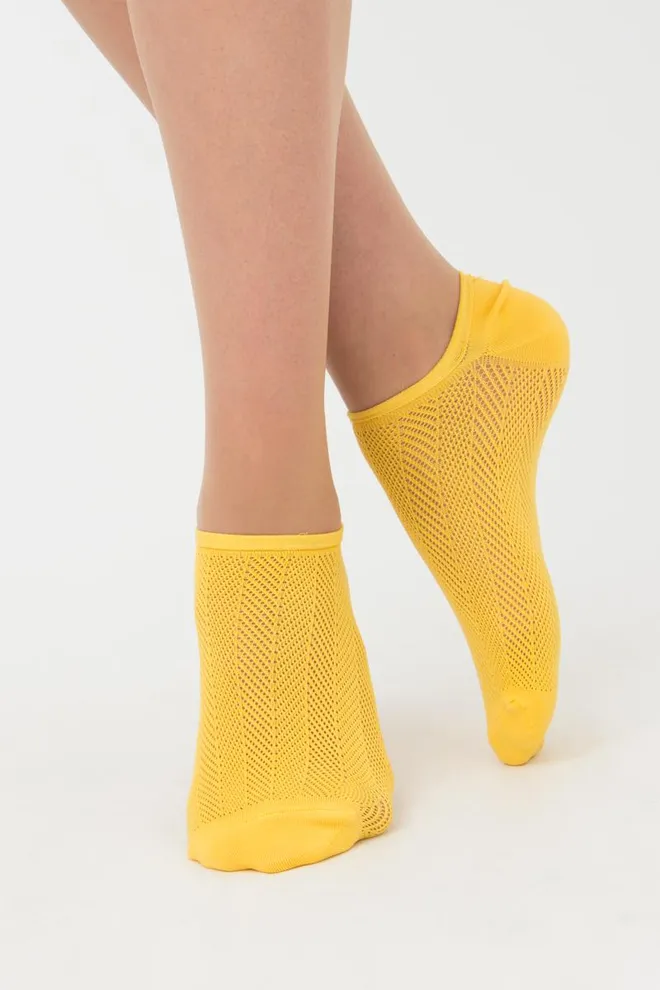 Шкарпетки жіночі невидимі спортивні WS0 air pa 002 Giulia (daffodil)