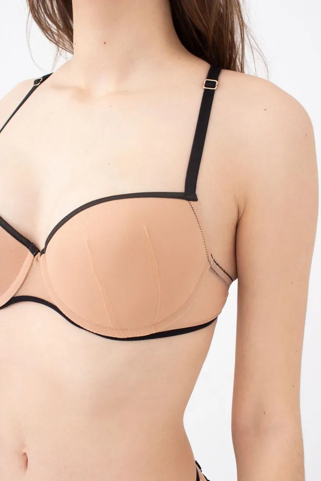 Бюстгальтер з мереживною спинкою Xmas lace 1273/41 Giulia (black)