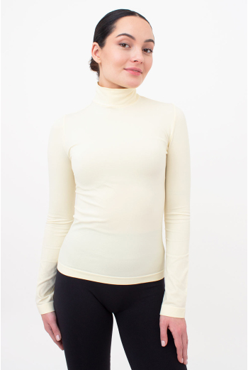 Бесшовный лонгслив с короткой горловиной LONG SLEEVE NECK Giulia (vanilla), желтый Бесшовный лонгслив с короткой горловиной LONG SLEEVE NECK Giulia (vanilla), желтый