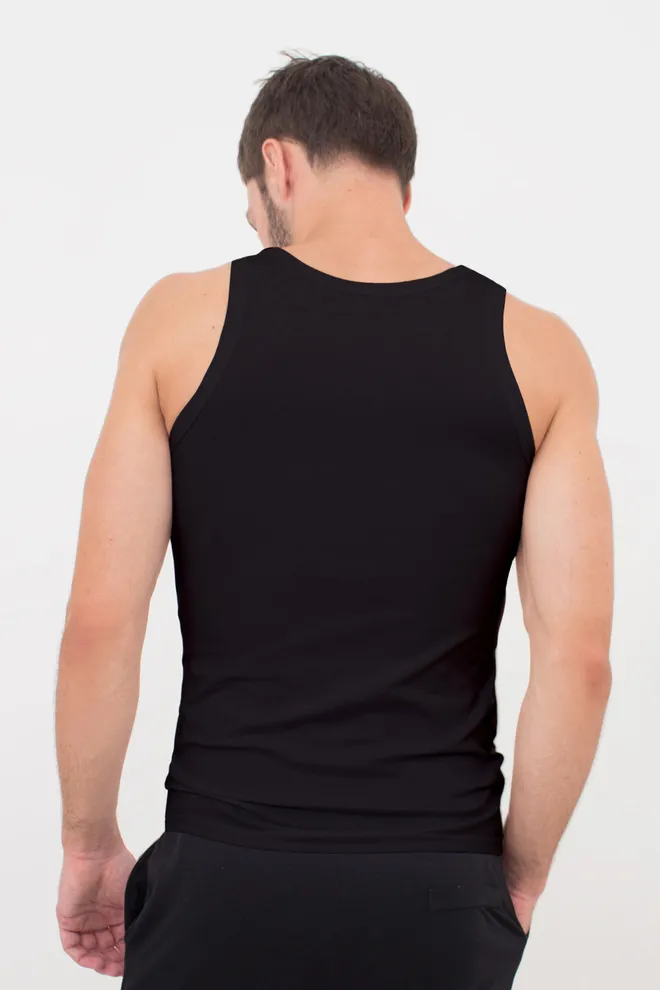 Майка чоловіча бавовняна 30801/60 Giulia (black), чорний