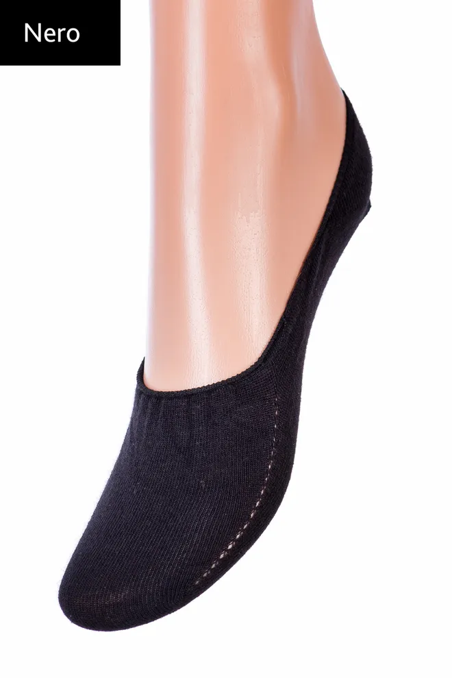 Хлопковые носки следки унисекс Footies 120 Giulia (nero)