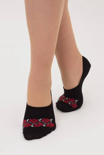 Хлопковые женские подследники WF1 UKR 2405 Giulia (black), черный Хлопковые женские подследники WF1 UKR 2405 Giulia (black), черный