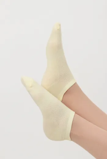 Женские спортивные носки WS1 SUMMER SPORT 001Giulia (light yellow) желтые Женские спортивные носки WS1 SUMMER SPORT 001Giulia (light yellow) желтые