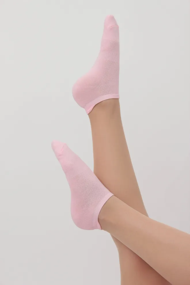 Жіночі спортивні шкарпетки WS1 SUMMER SPORT 001 Giulia (pearl) рожеві