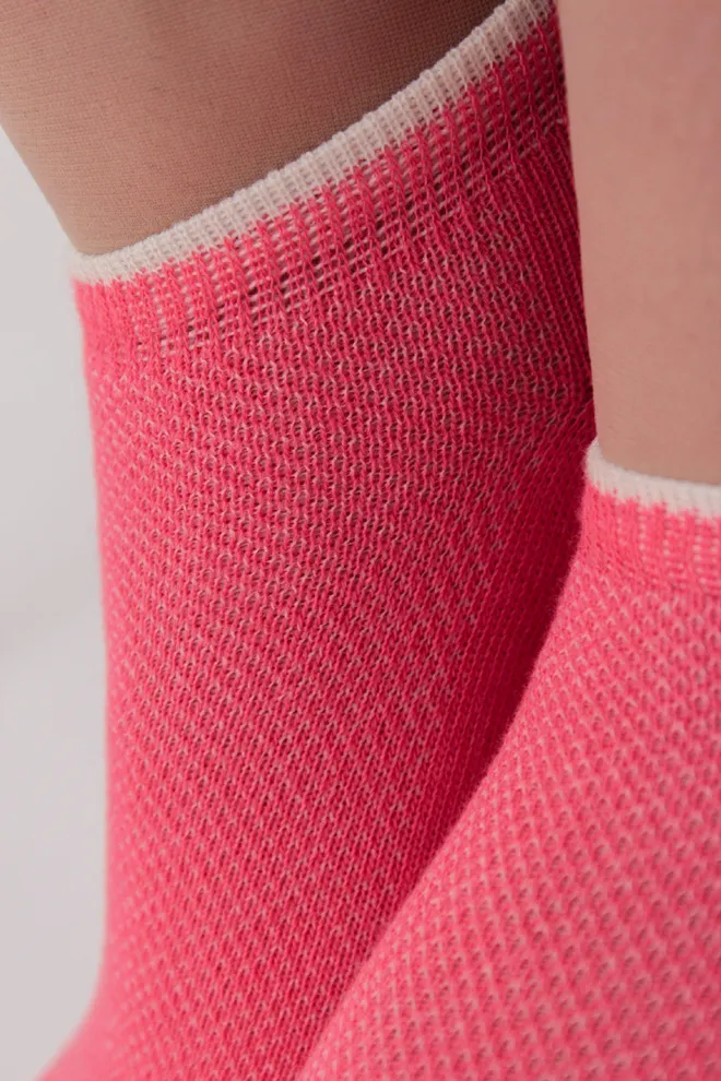 Жіночі спортивні шкарпетки WS1 SUMMER SPORT 002 Giulia (coral) рожеві