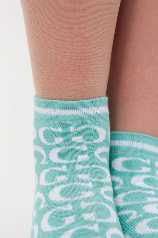 Набор цветных женских носков WS2 SET 7 Giulia (white/pastel/turquoise) белый/розовый/зеленый