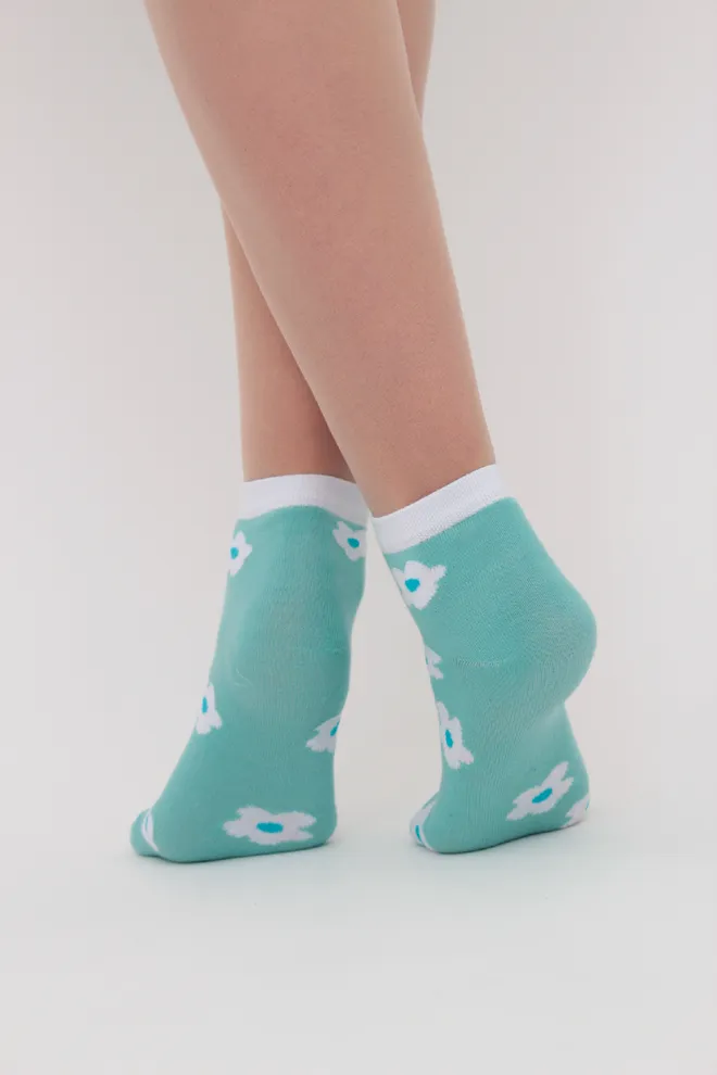 Набор цветных женских носков WS2 SET 7 Giulia (white/pastel/turquoise) белый/розовый/зеленый