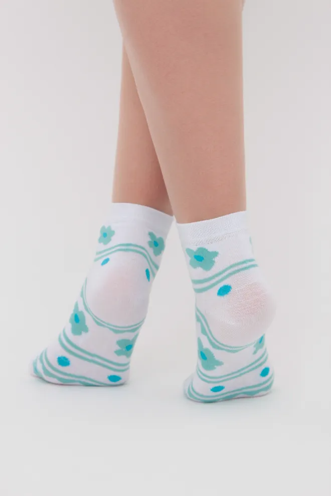 Набор цветных женских носков WS2 SET 7 Giulia (white/pastel/turquoise) белый/розовый/зеленый