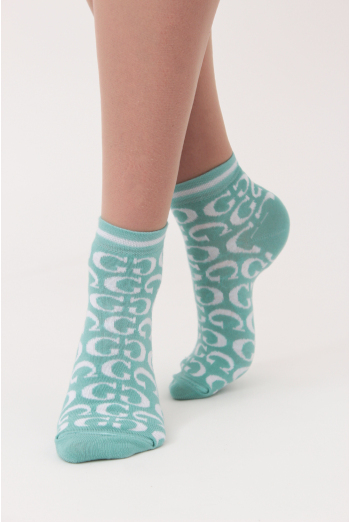 Набір кольорових жіночих шкарпеток WS2 SET 7 Giulia (white/pastel/turquoise) білий/рожевий/зелений