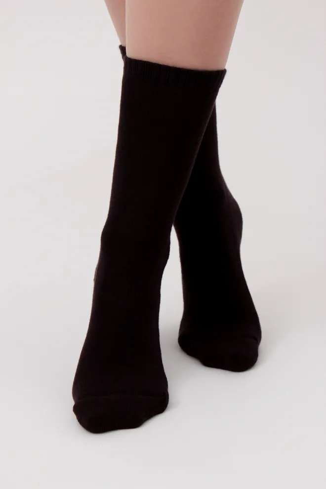 Шкарпетки жіночі теплі Ws3 terry classic 003 Giulia (caffe) коричневі