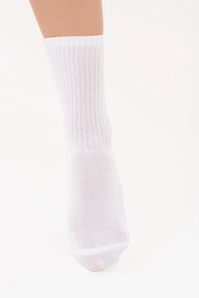 Бавовняні жіночі шкарпетки з сердечком WS3 VALENTINE 2501 Giulia (white/rose), білий