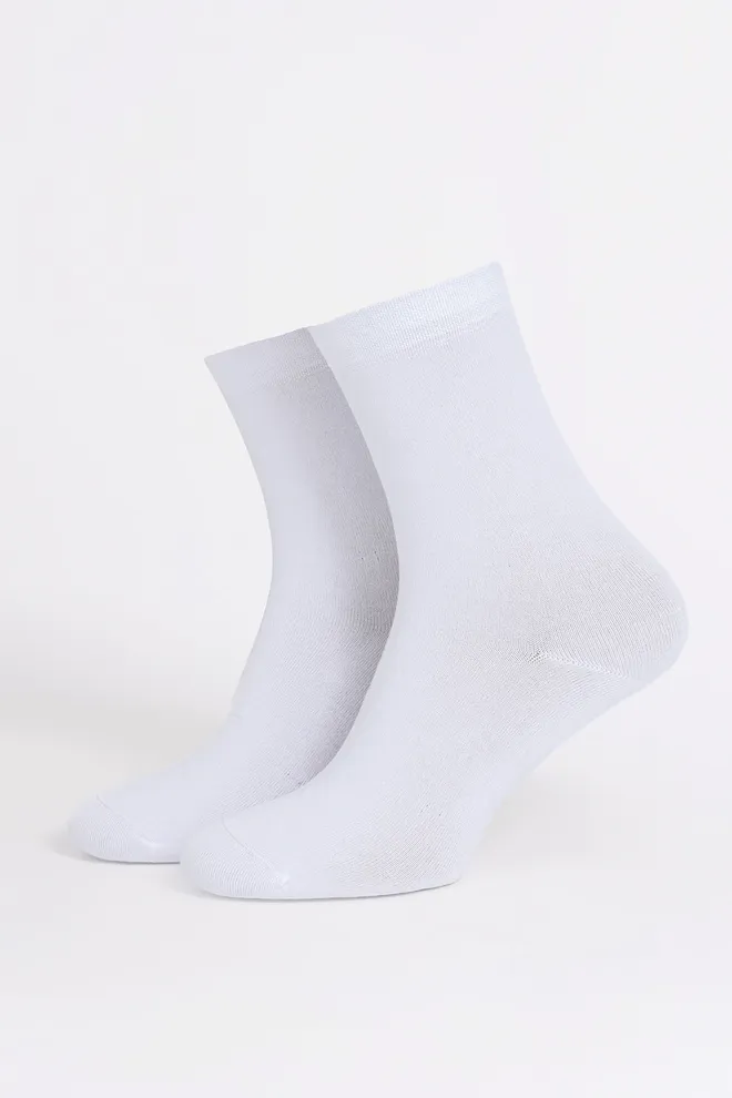 Чоловічі високі шкарпетки з бамбука MS3 BAMBOO Giulia (white), білий