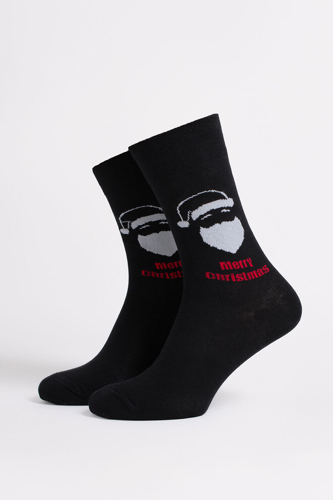 Чоловічі шкарпетки новорічні MS3 NEW YEAR 2603 Giulia (black), чорний