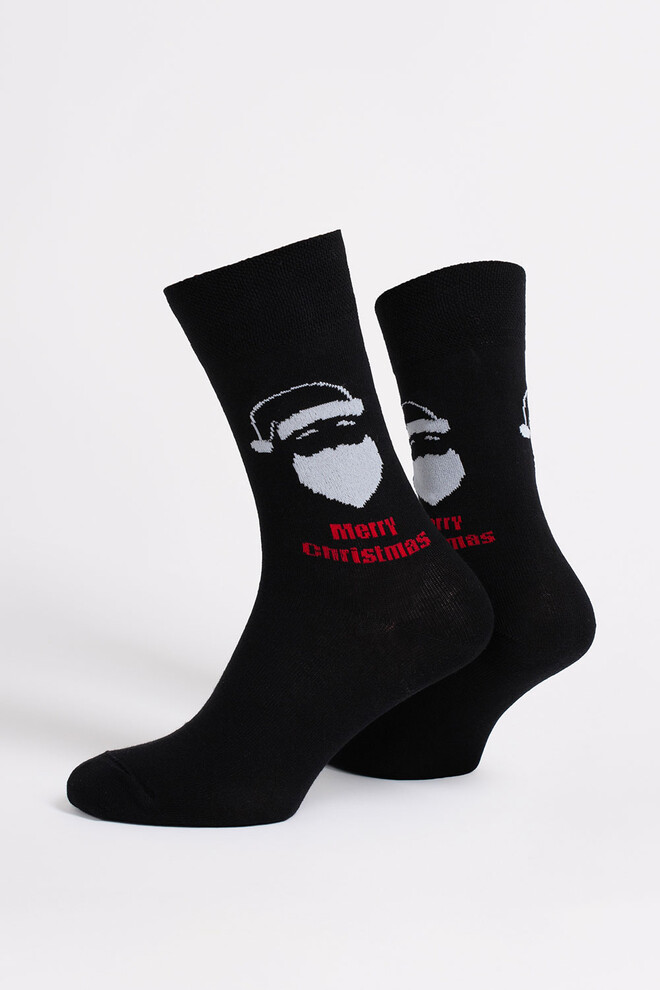Чоловічі шкарпетки новорічні MS3 NEW YEAR 2603 Giulia (black), чорний