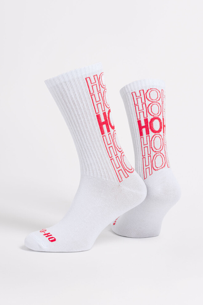 Чоловічі шкарпетки в рубчик MS3 NEW YEAR STRONG 2601 Giulia (white), білий