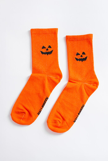 Чоловічі шкарпетки з посмішкою на Геловін MS3 HALLOWEEN STRONG 2501 Giulia (orange), помаранчевий
