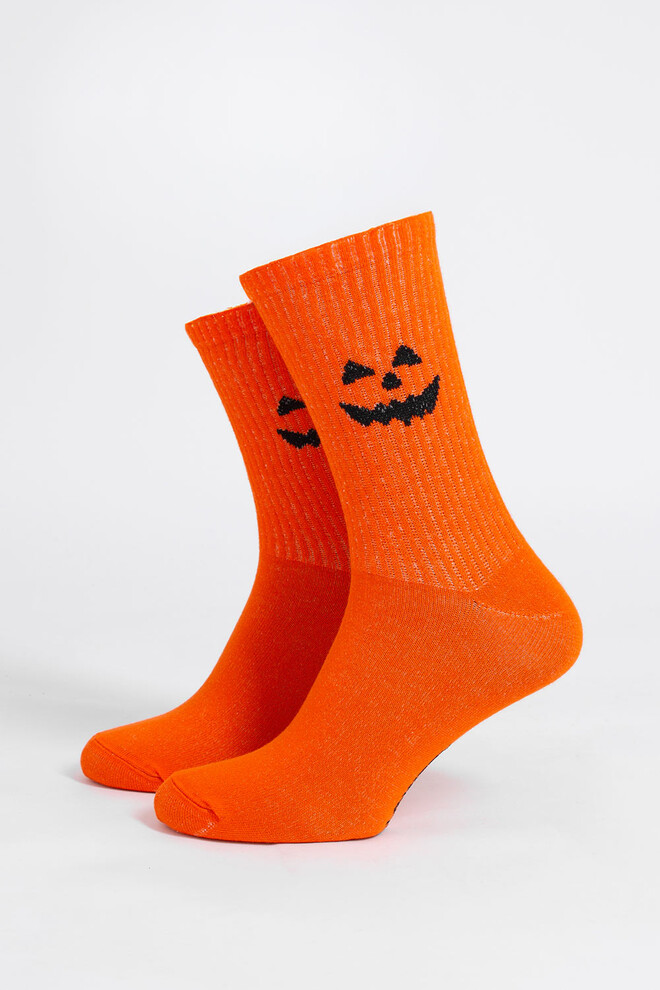 Чоловічі шкарпетки з посмішкою на Геловін MS3 HALLOWEEN STRONG 2501 Giulia (orange), помаранчевий