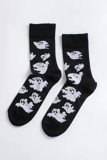 Чоловічі шкарпетки з привидами MS3 HALLOWEEN 2505 Giulia (black), чорний Чоловічі шкарпетки з привидами MS3 HALLOWEEN 2505 Giulia (black), чорний