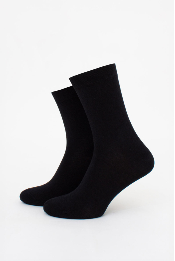 Чоловічі високі шкарпетки з бамбука MS3 BAMBOO Giulia (black), чорний