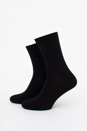 Чоловічі високі шкарпетки з бамбука MS3 BAMBOO Giulia (black), чорний