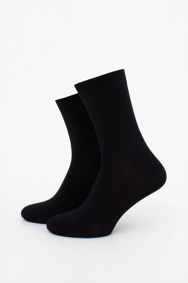 Чоловічі високі шкарпетки з бамбука MS3 BAMBOO Giulia (black), чорний