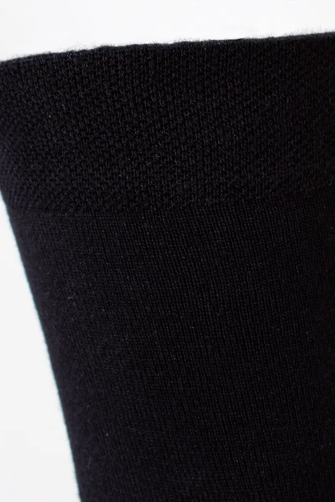 Чоловічі високі шкарпетки з бамбука MS3 BAMBOO Giulia (black), чорний