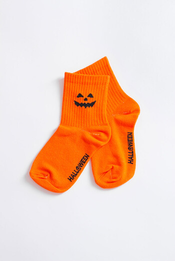 Дитячі шкарпетки з посмішкою на Геловін KS3 HALLOWEEN STRONG 2501 Giulia (orange), помаранчевий