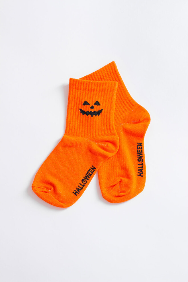 Дитячі шкарпетки з посмішкою на Геловін KS3 HALLOWEEN STRONG 2501 Giulia (orange), помаранчевий