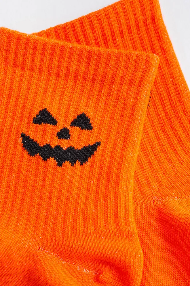 Дитячі шкарпетки з посмішкою на Геловін KS3 HALLOWEEN STRONG 2501 Giulia (orange), помаранчевий