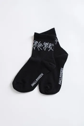 Дитячі шкарпетки з скелетами KS3 HALLOWEEN STRONG 2502 Giulia (black), чорний Дитячі шкарпетки з скелетами KS3 HALLOWEEN STRONG 2502 Giulia (black), чорний