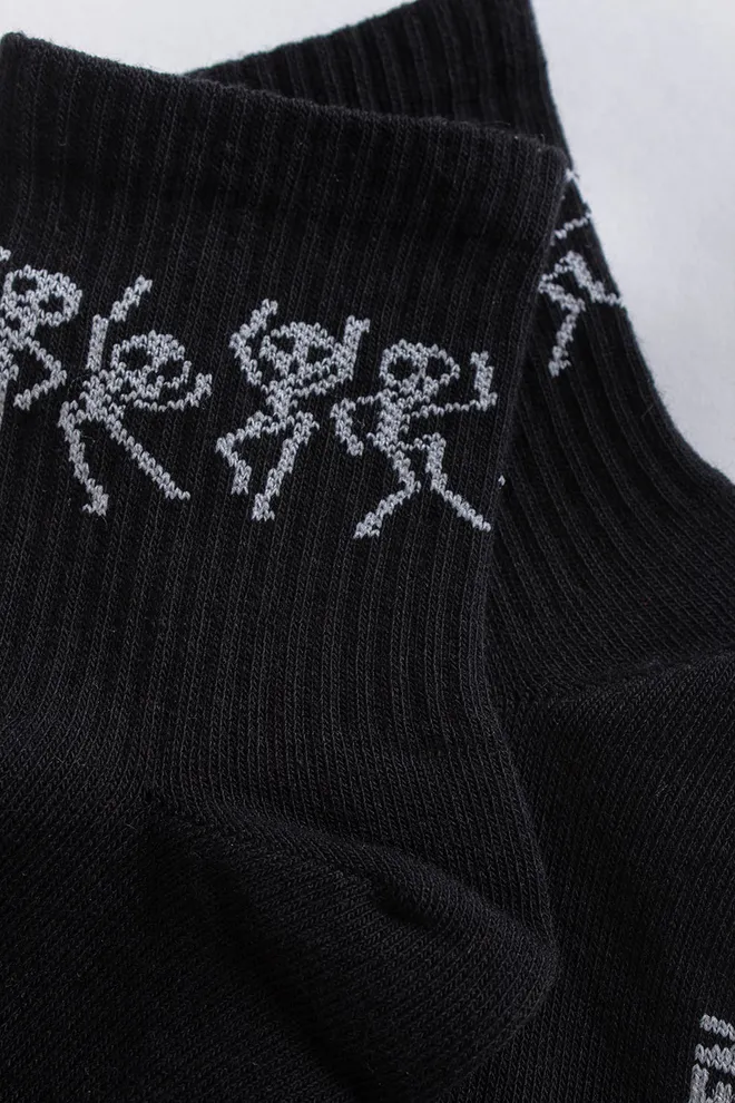 Дитячі шкарпетки з скелетами KS3 HALLOWEEN STRONG 2502 Giulia (black), чорний