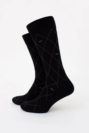 Класичні чоловічі шкарпетки MS3C/Sl-302 (ELEGANT 302 calzino) Giulia (nero), чорний Класичні чоловічі шкарпетки MS3C/Sl-302 (ELEGANT 302 calzino) Giulia (nero), чорний