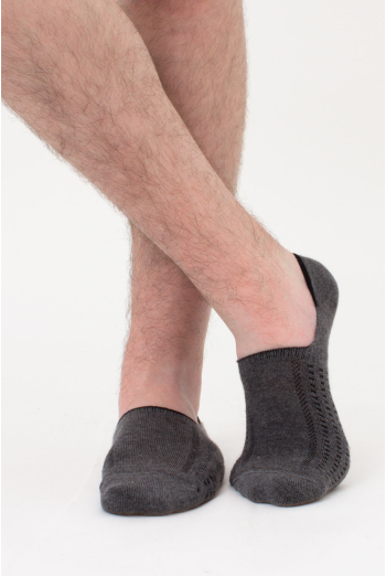 Шкарпетки слідки чоловічі Footies-mft 01 Giulia (dark grey melange)