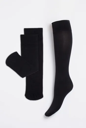 Гольфи з 3D мікрофібри COMFORT KNEE-HIGHS 60 GAMB Giulia (black), чорний