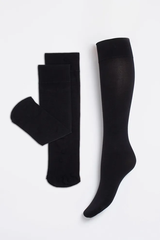 Гольфи з 3D мікрофібри COMFORT KNEE-HIGHS 60 GAMB Giulia (black), чорний