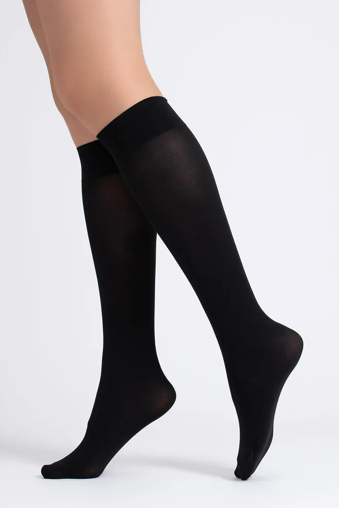 Гольфи з 3D мікрофібри COMFORT KNEE-HIGHS 60 GAMB Giulia (black), чорний