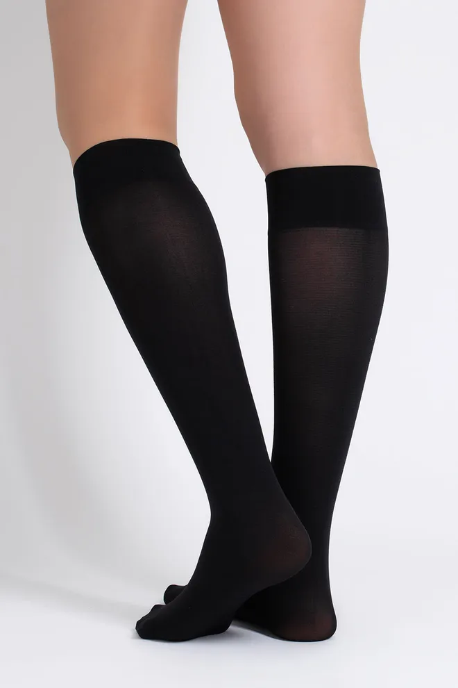 Гольфи з 3D мікрофібри COMFORT KNEE-HIGHS 60 GAMB Giulia (black), чорний
